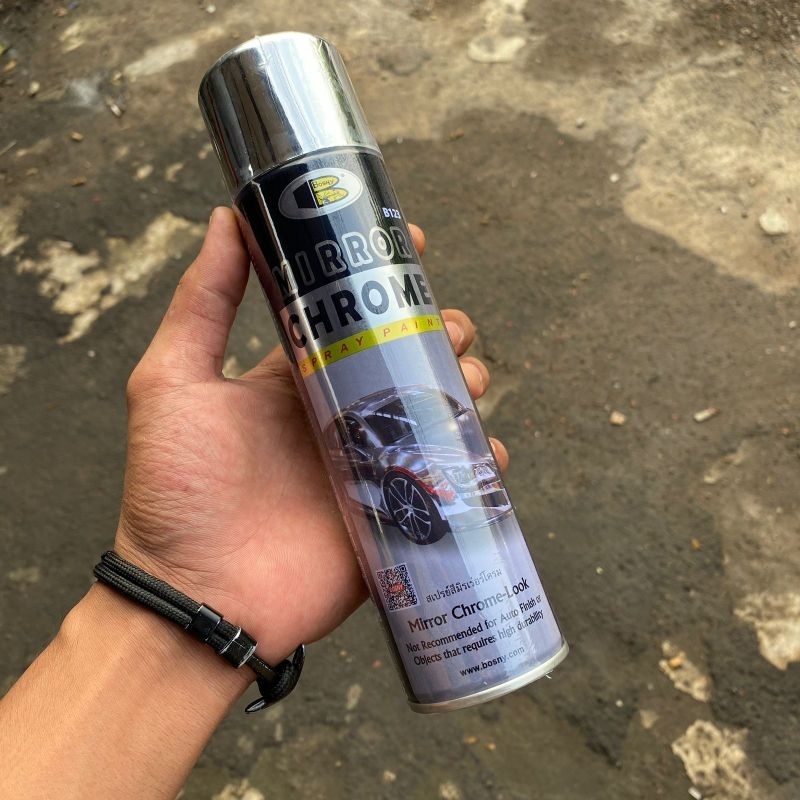 Cat Bosny CHROME original Thailand cat pilok semprot bosny ori cat crom mirorr efect