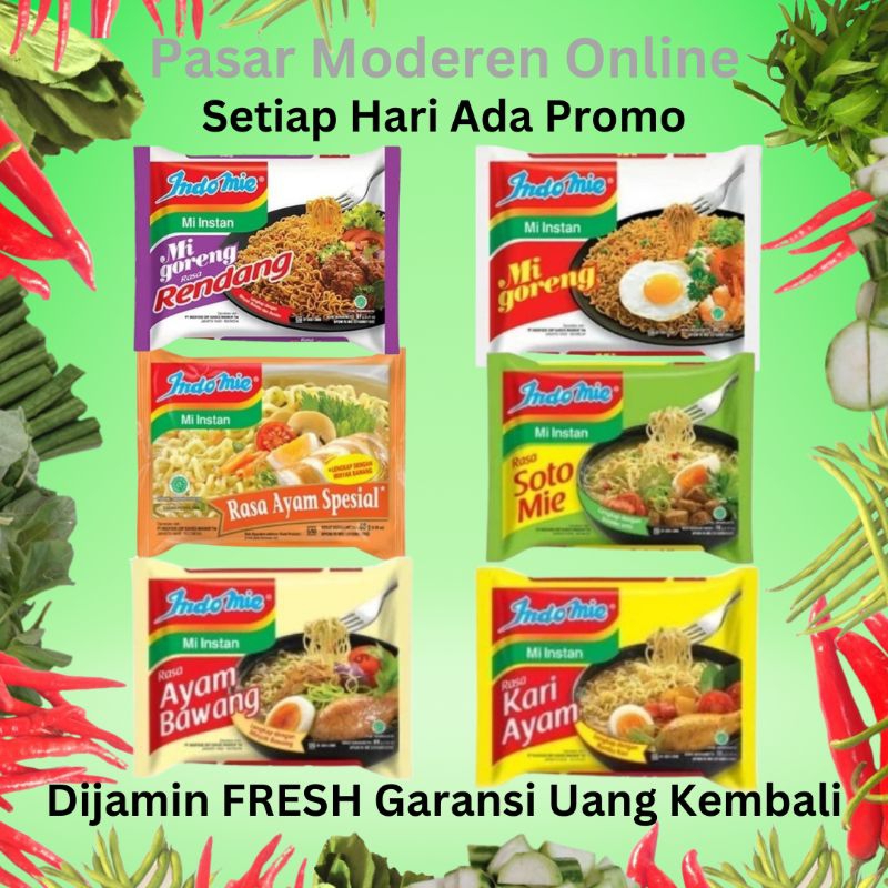 

ANEKA MI INSTAN INDOMIE PER-BUNGKUS