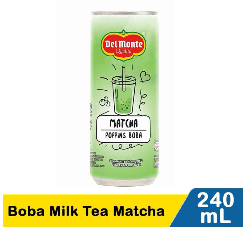 

Del Monte Boba minuman all varian rasa kaleng 240 ml