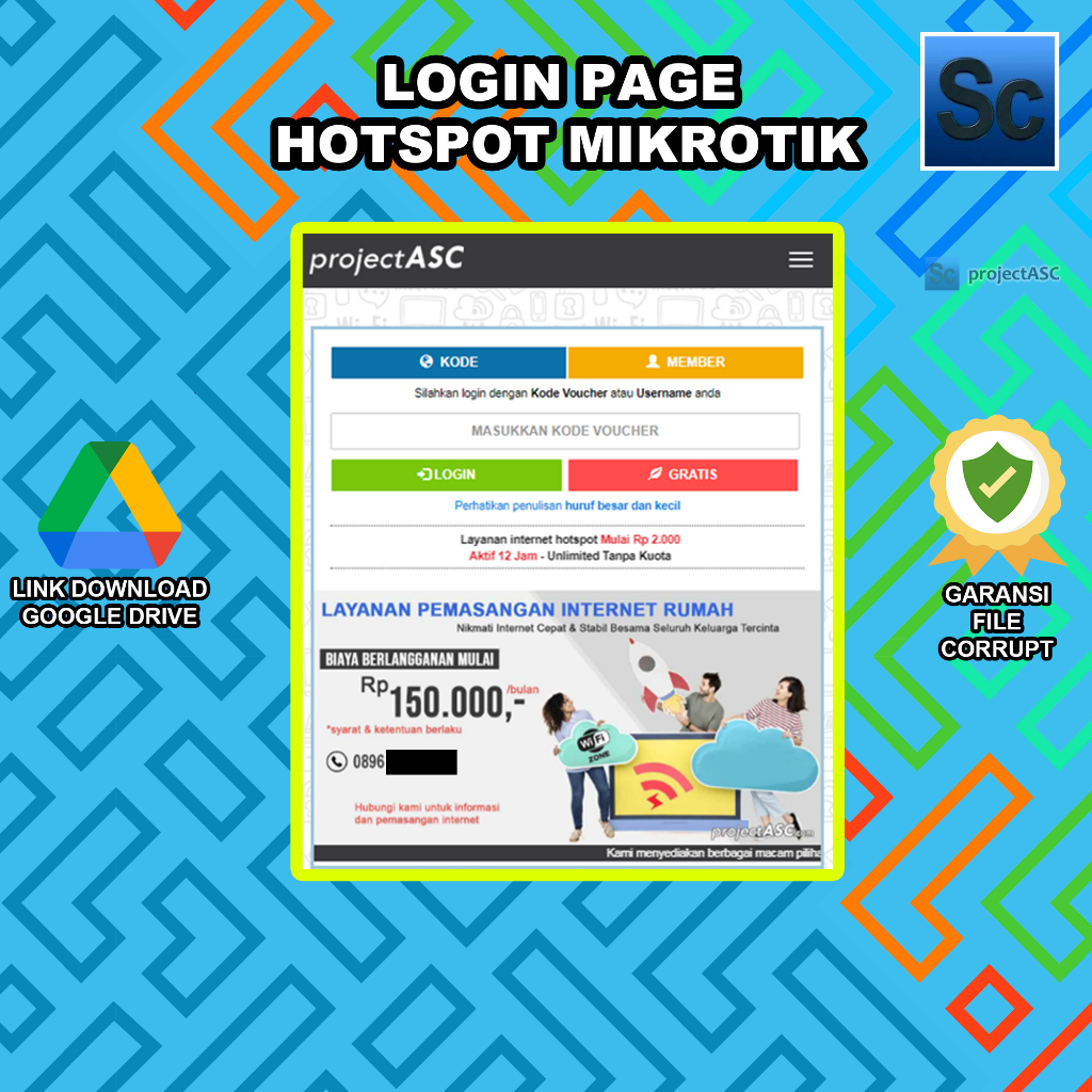 Login Page Hotspot Mikrotik | Usaha Voucher Internet
