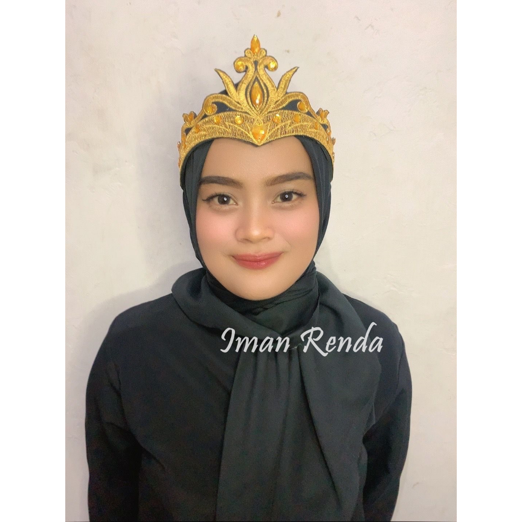 Siger Renda Bordir Aksesoris Tari Motif Dewi Sinta Mix Payet Diamond