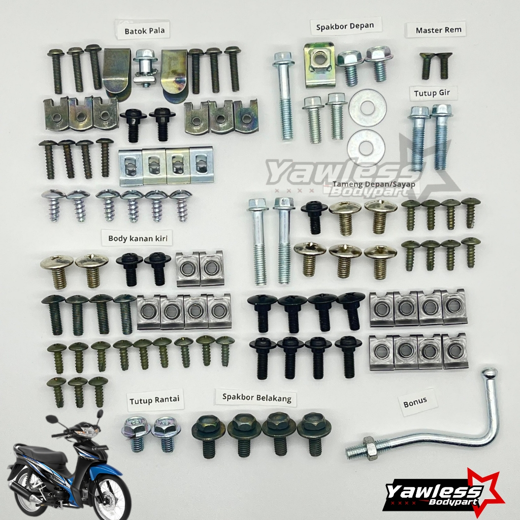 Baut Body Revo Absolute Full set / baut revo absolute full body