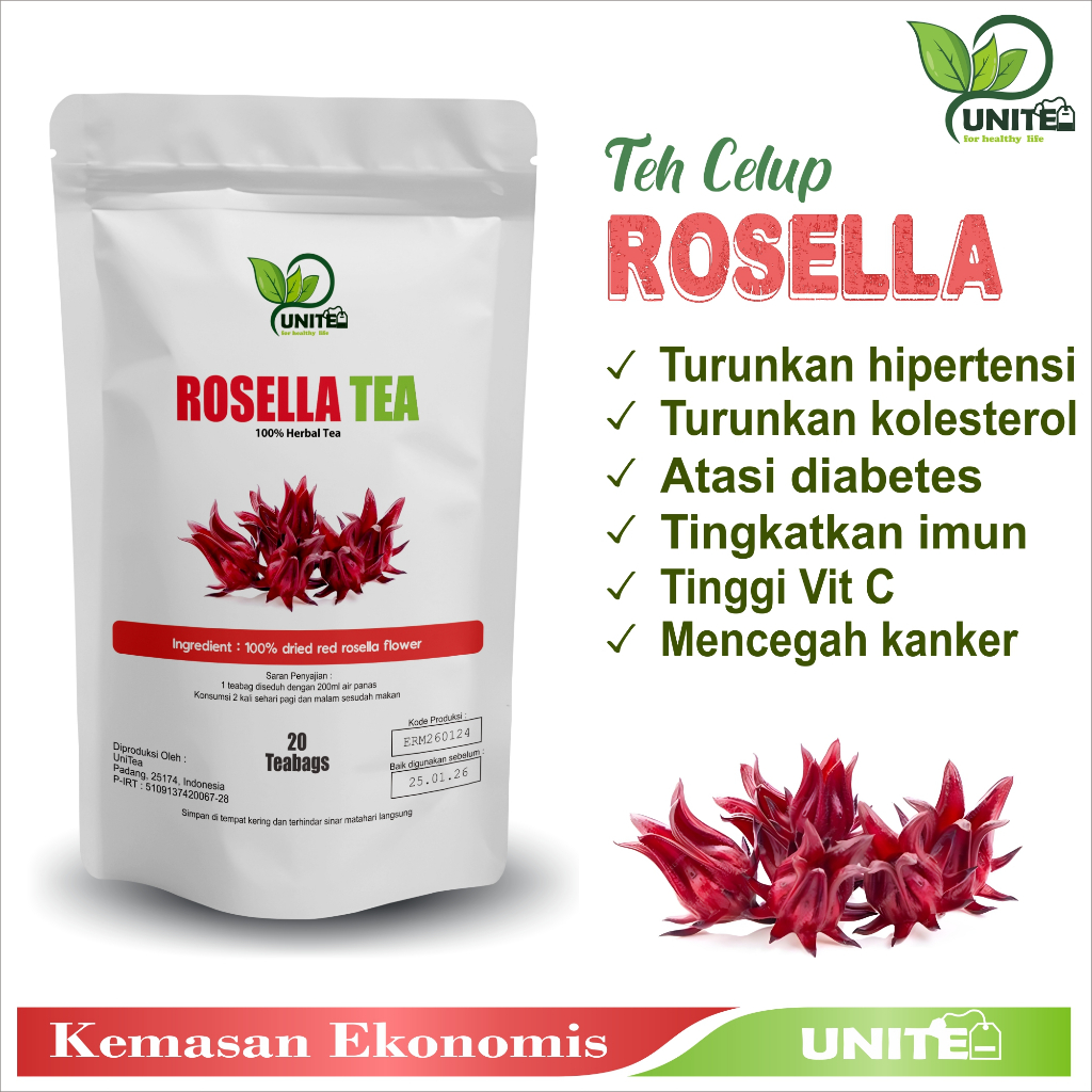 

Teh Celup Bunga Rosella Atasi darah tinggi dan kolesterol