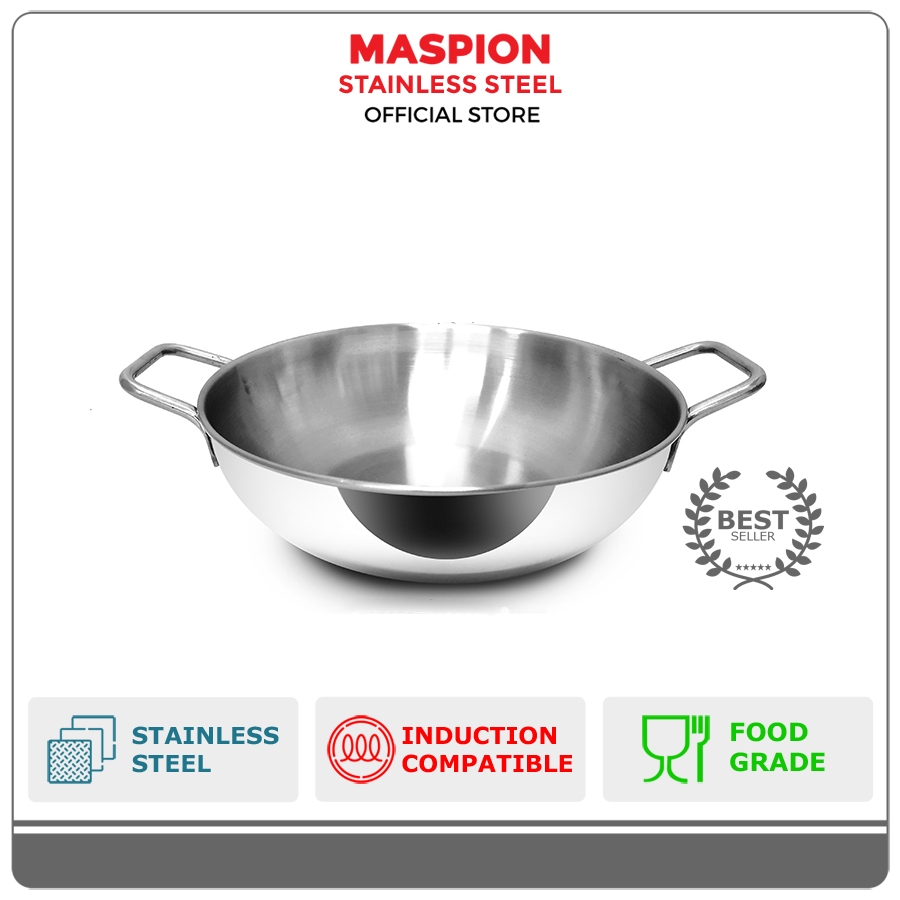 Maspion Panda Wajan Penggorengan Stainless Steel 20 cm
