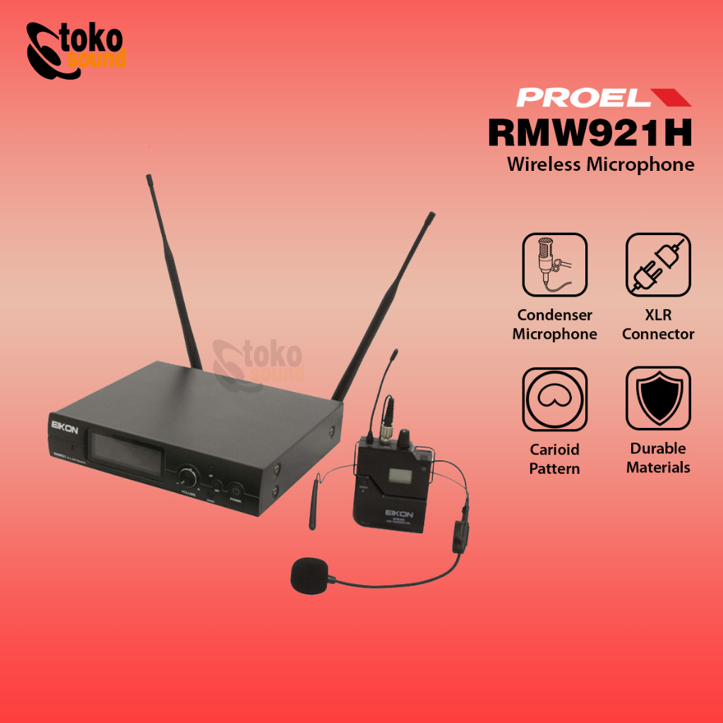 PROEL EIKON RMW921H - WIRELESS BELT-PACK MICROPHONE SYSTEM