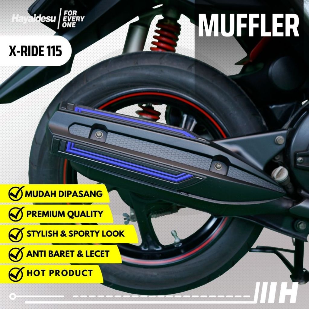 Hayaidesu XRIDE 115 Body Protector Muffler Knalpot Cover