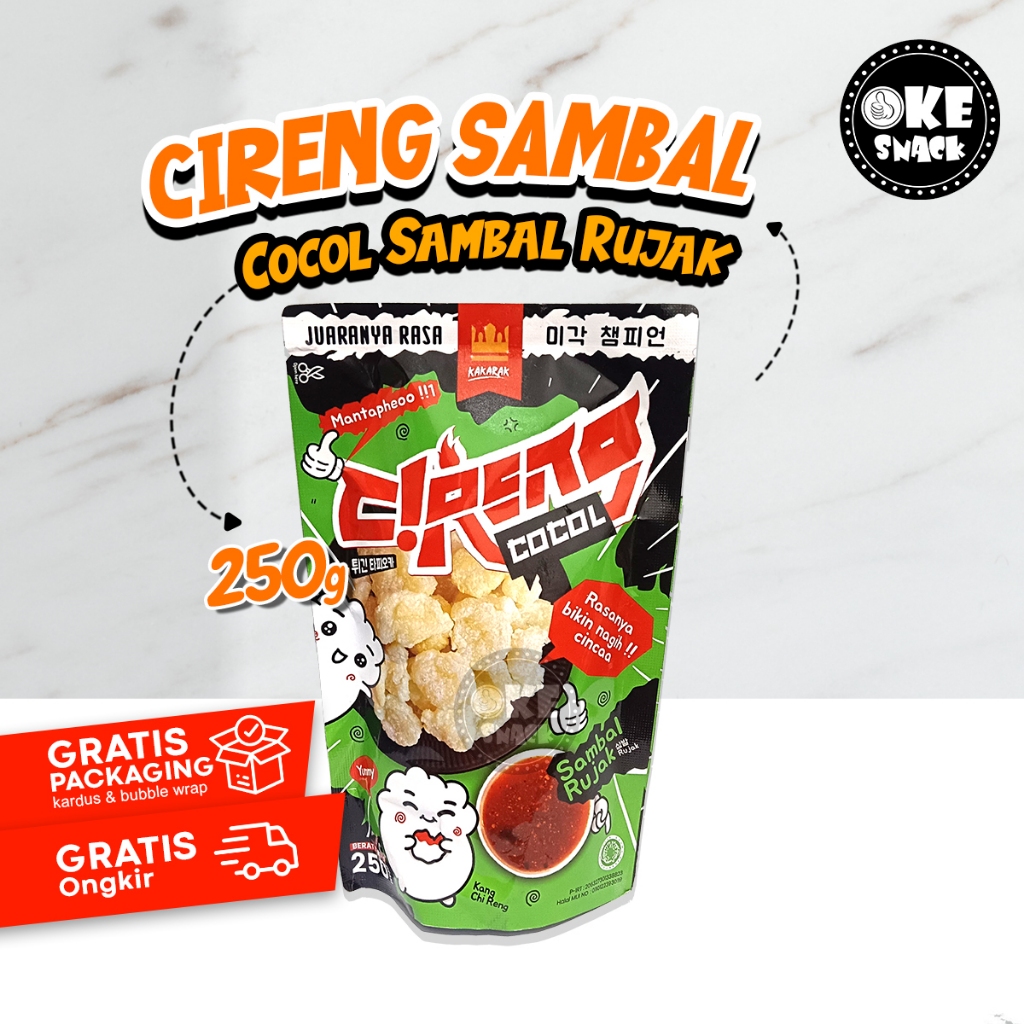 

Cireng Rujak Crispy Cireng Sambal Rujak Bandung 250 gr