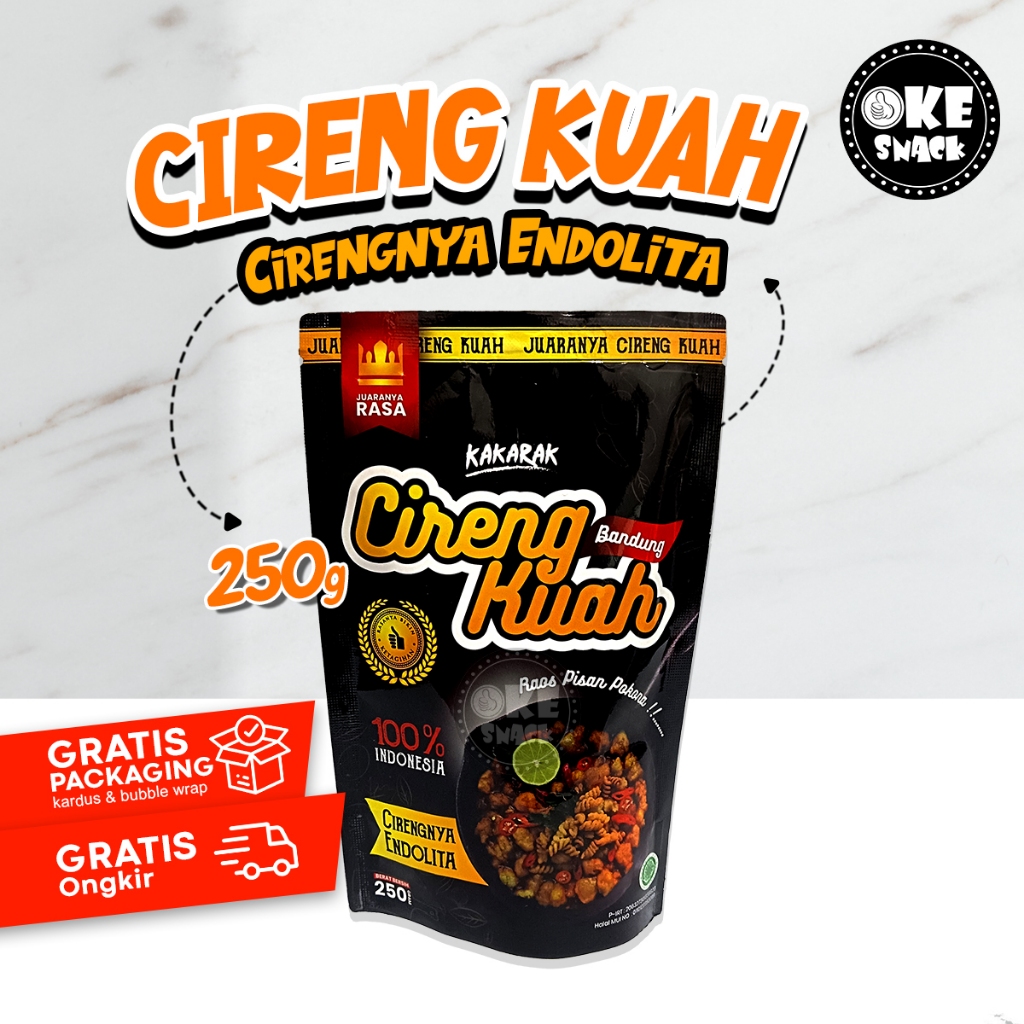 

Cireng Kuah Bandung Juara Endolita 250 gr