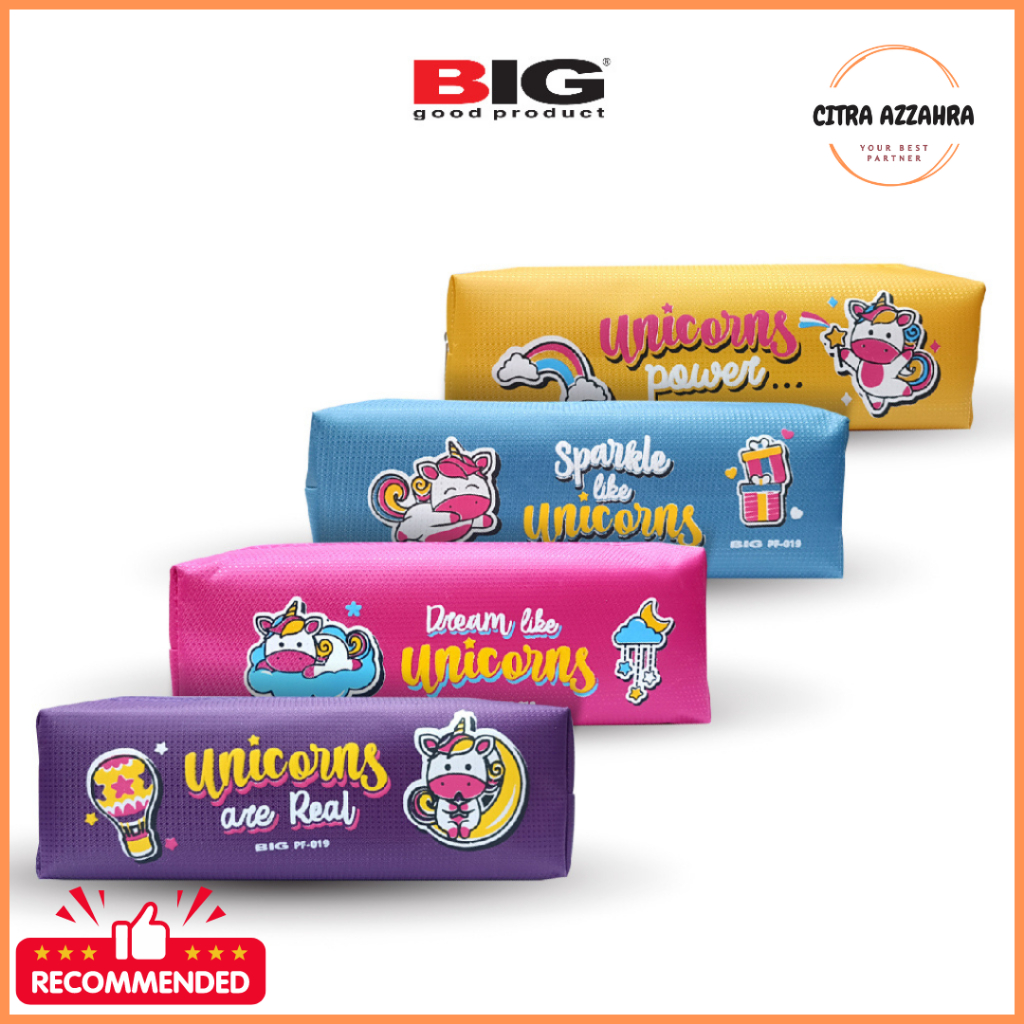 

BIG Kotak Pensil/ Tempat Pensil/ Pencil Case Motif Unicorn PF-019