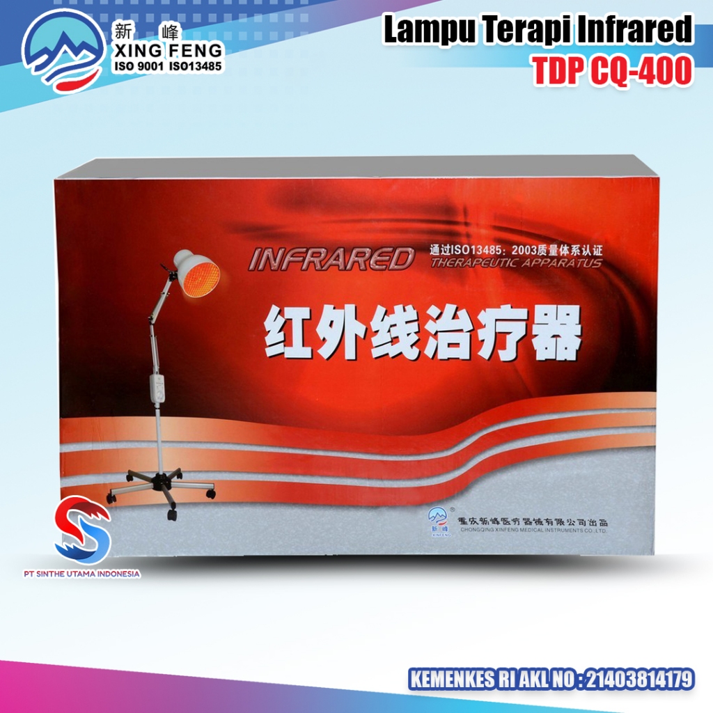 Lampu Infrared Fisioterapi Penghangat Terapi Kesehatan Lampu Terapi Inframerah TDP CQ-400 Xinfeng