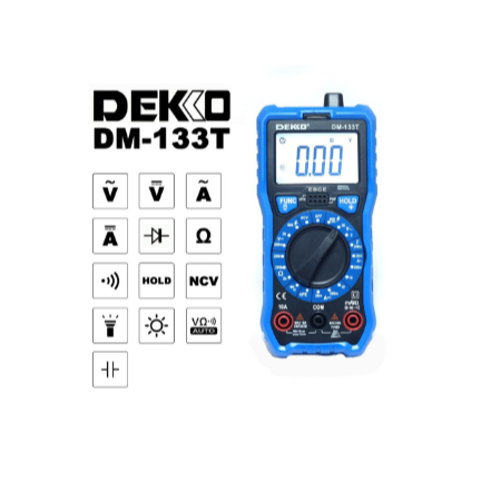 FREE ONGKIR DIGITAL MULTIMETER MULTITESTER DEKKO DM-133T DM 133T FREE ONGKIR