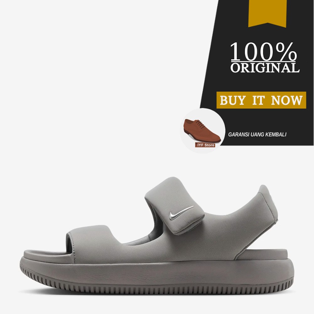 Sandal Santai Pria Original Sandal Nike Calm - Flat Pewter  Art. Code : FJ6044-002