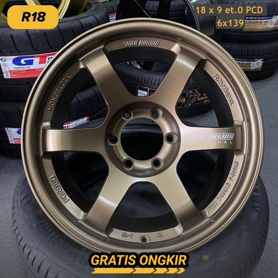 velg mobil r18 TE37 PROGRESSIVE velg ring 18 pajero fortuner triton