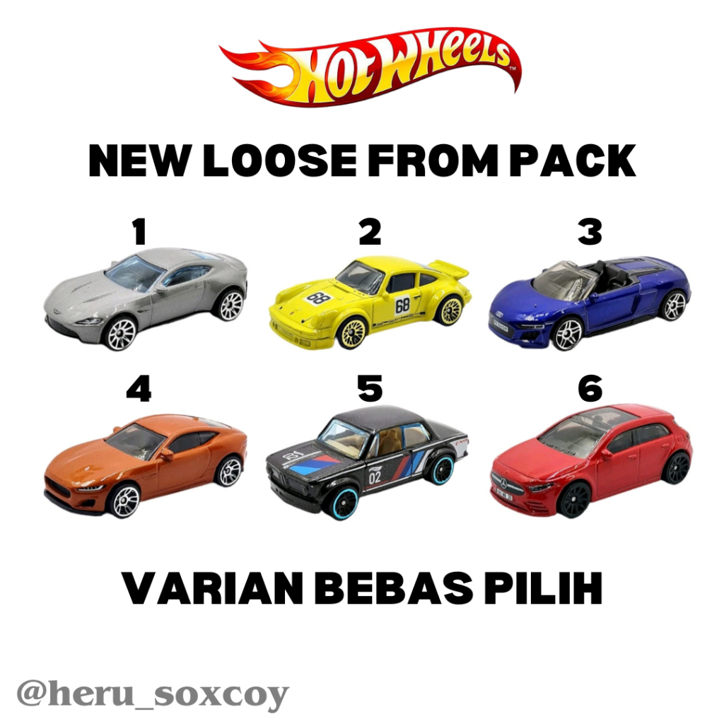HOTWHEELS HOT WHEELS NEW LOOSE FORM PACK EUROPEAN THEMED ALL VARIAN BEBAS PILIH