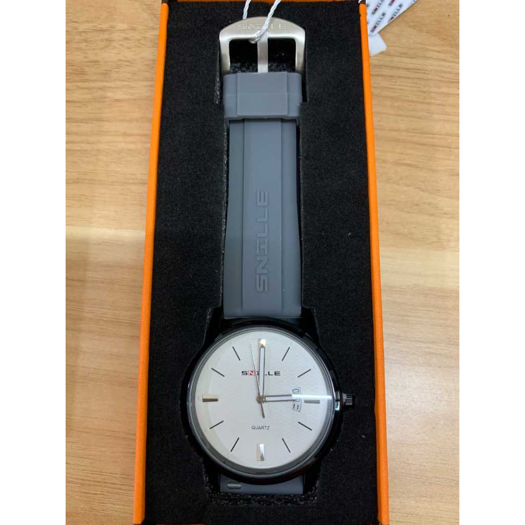 JAM TANGAN ANALOG SNILLE N1213 RUBBER STRAP WATER RESISTANT