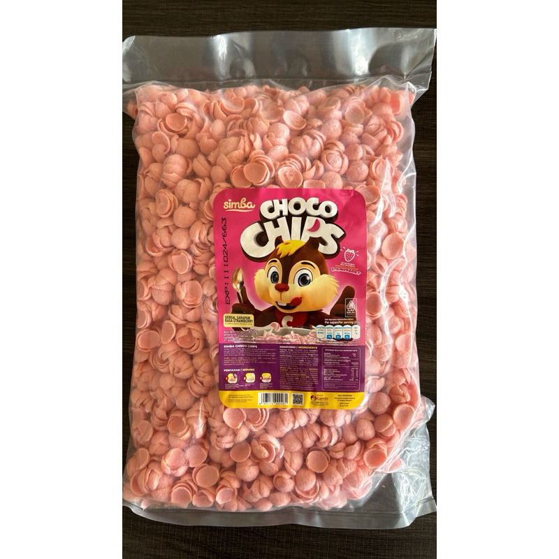 

Cemilun - Simba Choco Chips Cococrunch rasa Strawberry 950gr