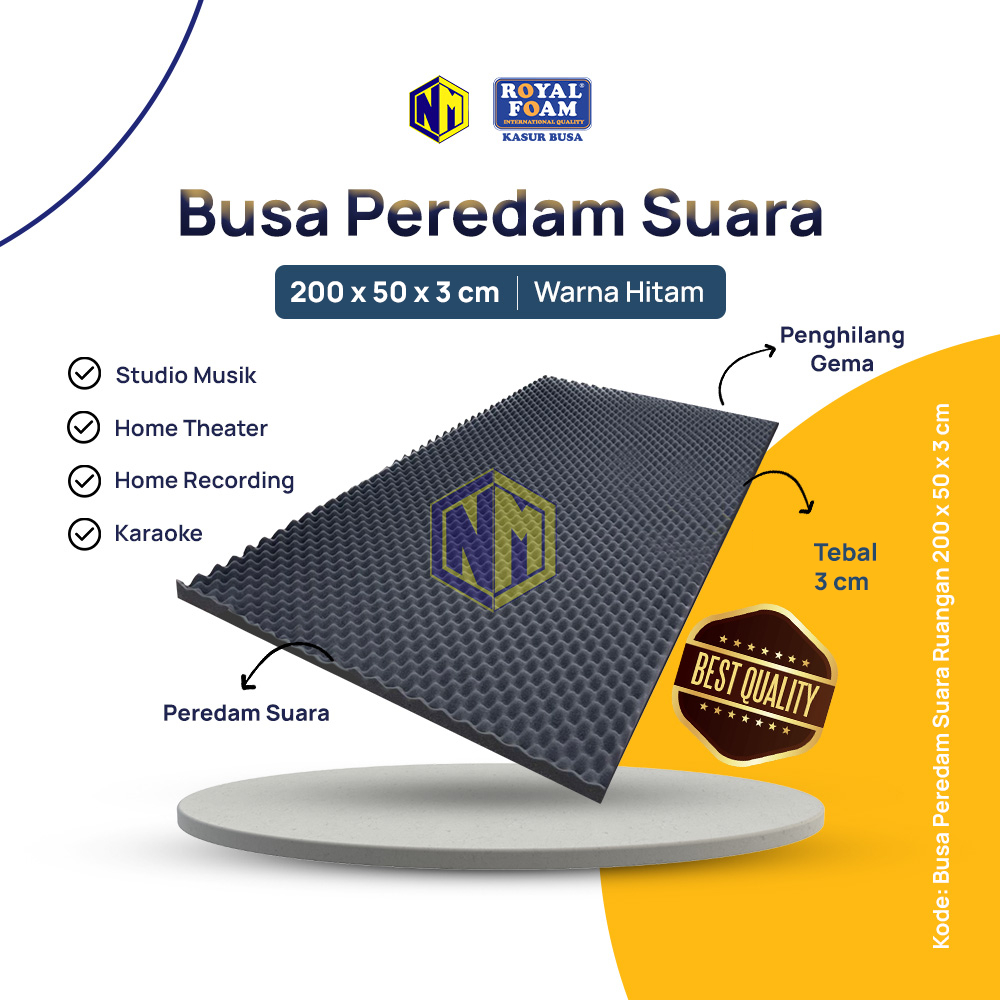 BUSA PEREDAM SUARA MODEL TELUR 200X50X3 CM