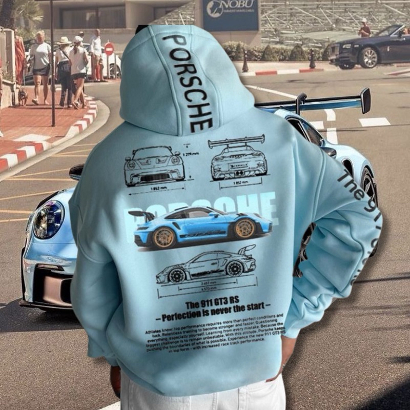 IAMYOURQL - Porsche Baby Blue Hoodie