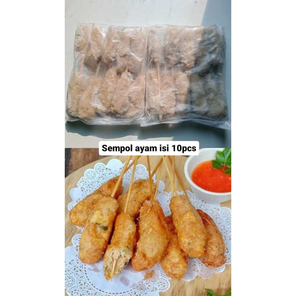 

Sempol ayam isi 10 tusuk frozen food siap goreng