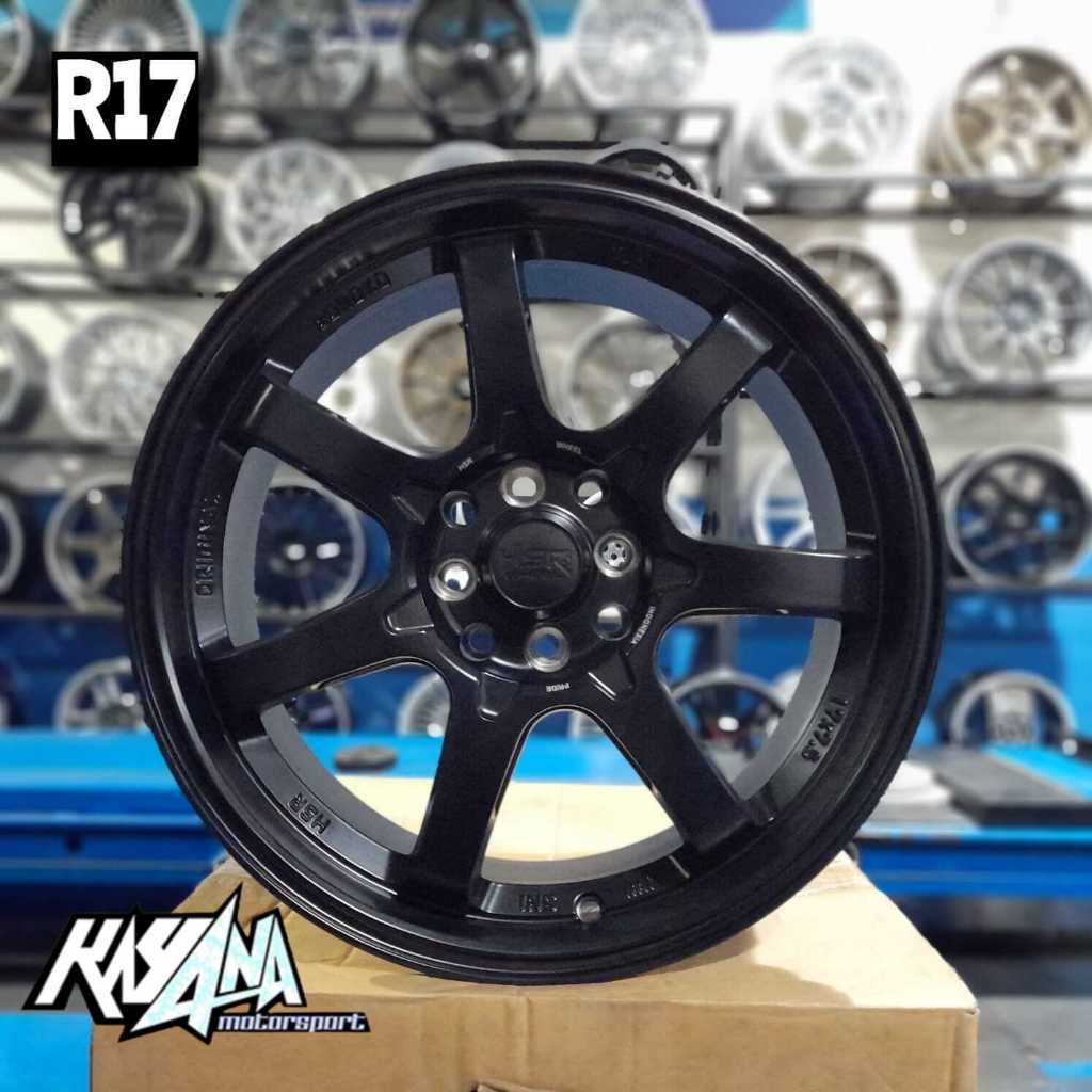 Velg Mobil TE 37 Ring 17 Untuk Raize Rocxy Mobilio Jazz Avanza Pelek Hsr Boroko TJH R17 Black