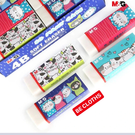 

M&G Penghapus So Many Cats Soft Eraser 4B Bahan Karet Putih Penghapus Lucu