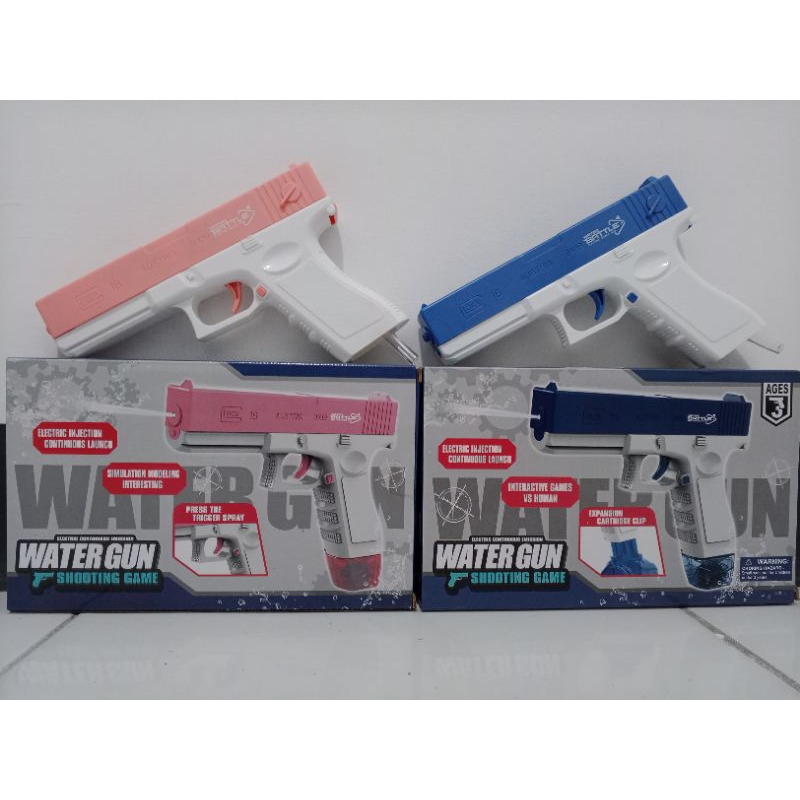 Mainan Tembakan Air Elektrik / Mainan Water Gun Glock Elektrik