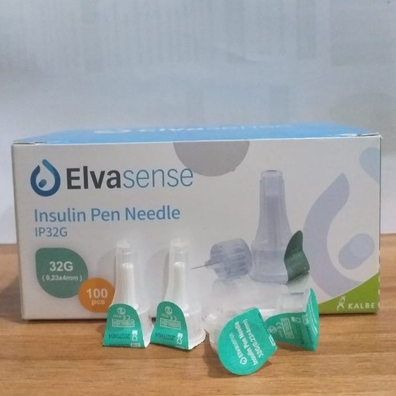 PEN NEEDLE INSULIN 4MM 32G ELVASENSE JARUM INSULIN PEN NEEDLE 32G