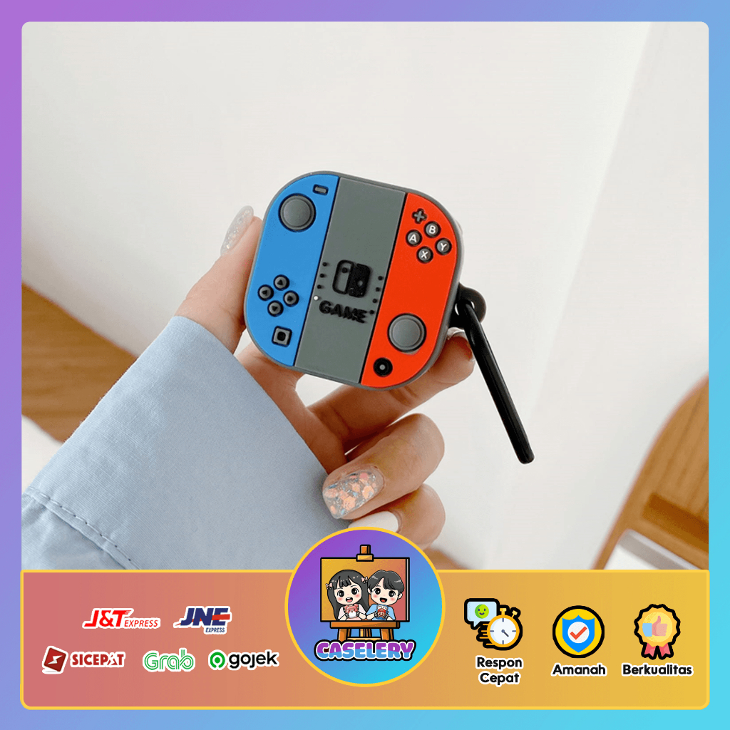 Case WM02 Baseus Encok Earphone Silikon Karakter Kartun WM02 Kode  04 - Nitndo