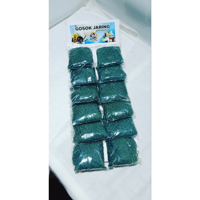 Gosok jaring gosok panci Jala jumbo besar(12pcs)