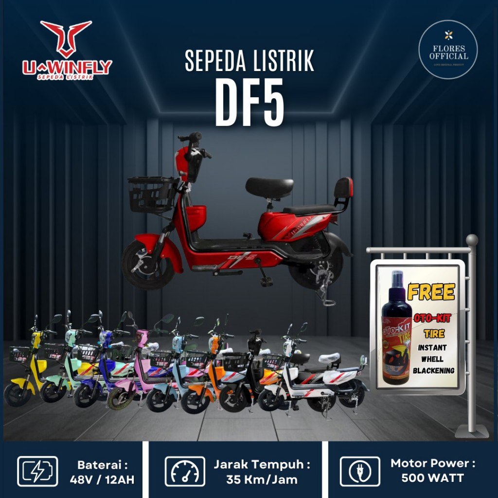 Sepeda Listrik Uwinfly Dragonfly 5 garansi Resmi Dragon Fly 5 DF5
