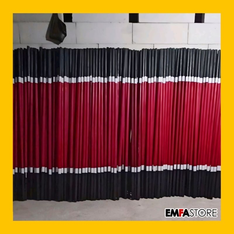 

Tongkat Pramuka Warna Premium | Merah Putih Hitam