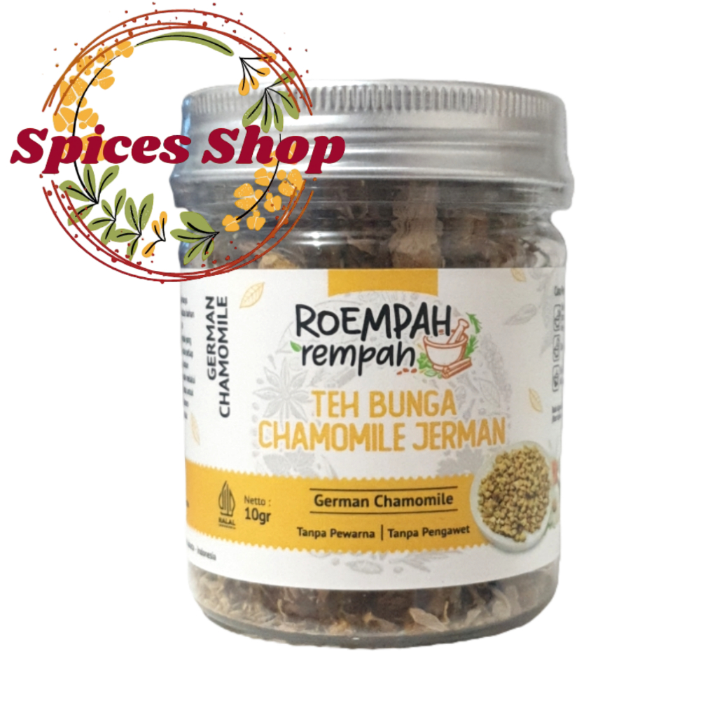 

Teh Bunga Chamomile Jerman ROEMPAH REMPAH / Tisane Chamomile Tea 10Gr