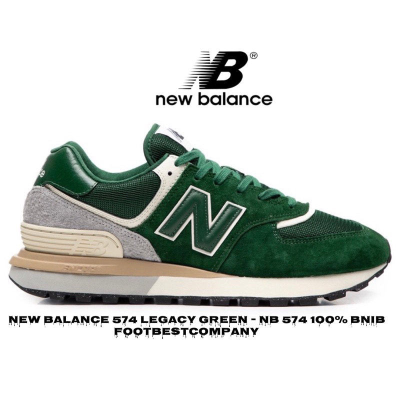 (FBC) New Balance 574 Legacy Green - NB 574 100% BNIB