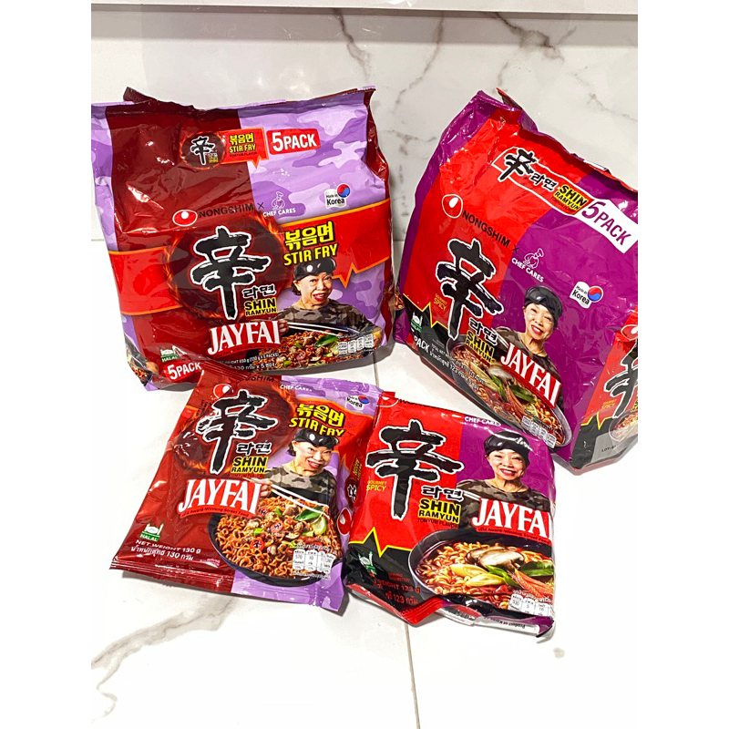 

(Readystok)Shin Ramyum Nongshim x Jay Fai Stiry Fry Tomyam Noodle Soup Mie Viral Thai