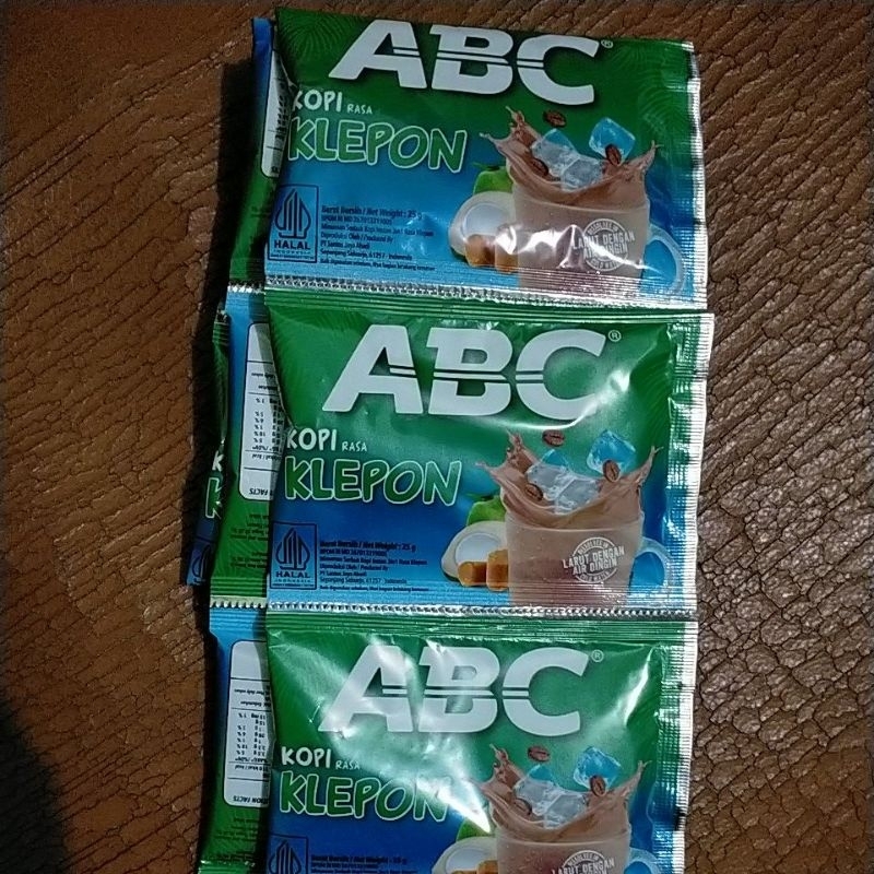 

KOPI ABC KLEPON ISI 10 SACHET ,PER RENTENG