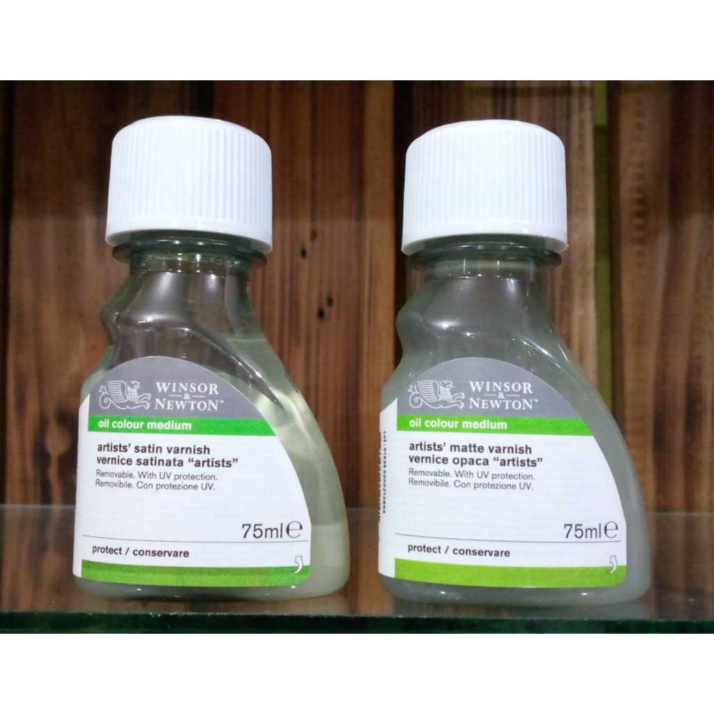 

Winsor Newton Satin, Matt, Gloss Varnish Kemasan 75ml Untuk Finishing Cat Minyak/Cat Acrylic