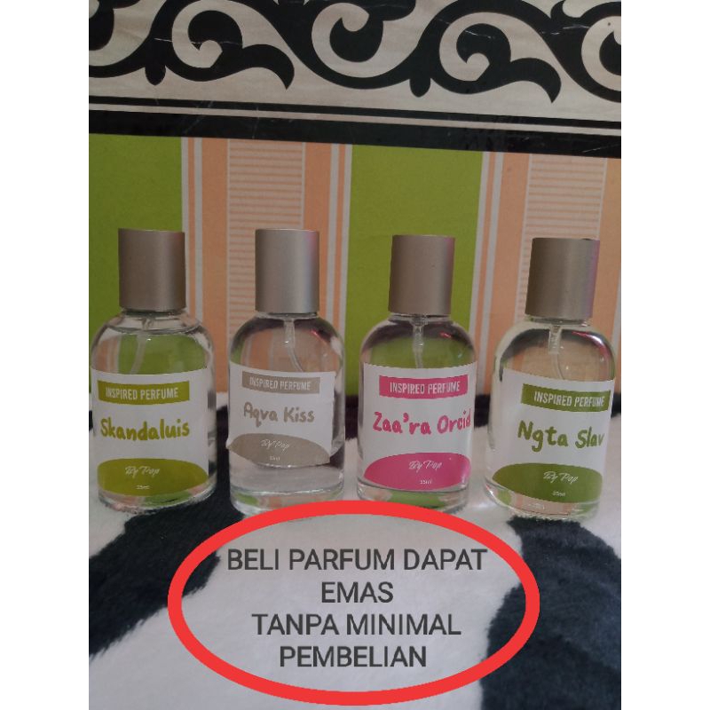 BELI PARFUM  DAPAT EMAS TANPA MINIMAL PEMBELIAN