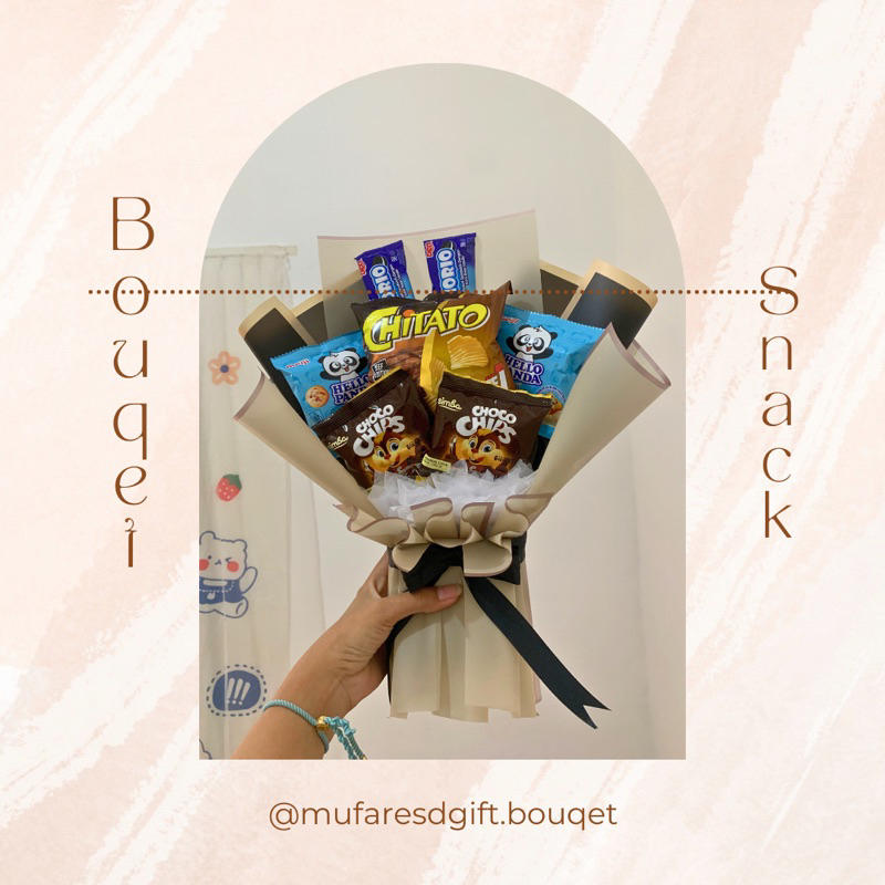 

(Baca deskripsi) Bouqet snack murah-wisuda ulangtahun kado