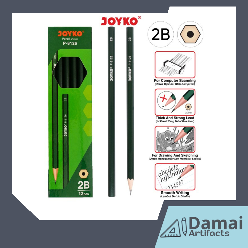 

Pensil 2B JOYKO P-8126/P-8127 (12pc)