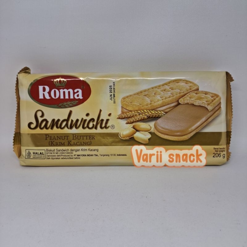 

roma sandwich Peanut Butter 206 gr