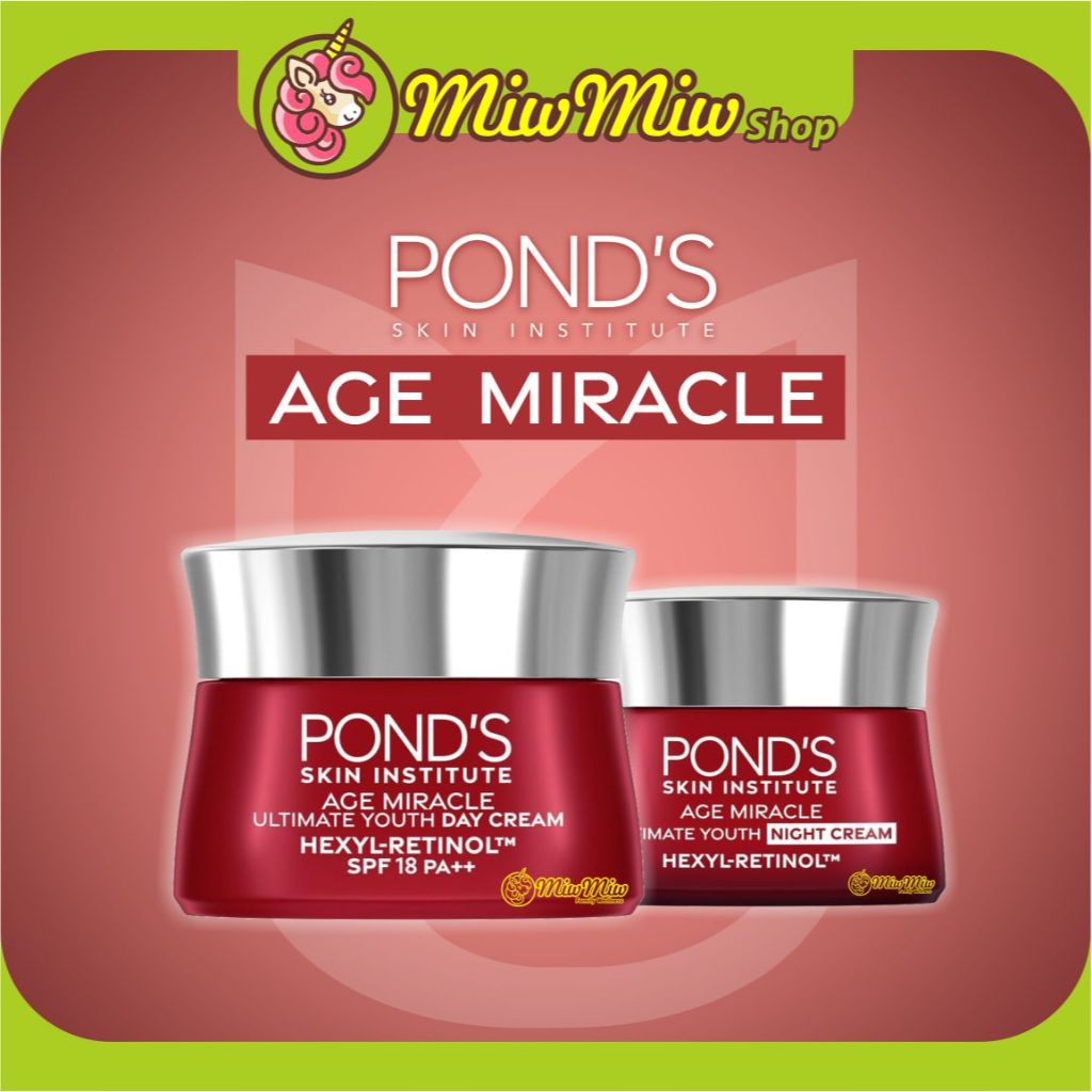 POND'S AGE MIRACLE (Day Cream / Night Cream) (9 gram / 50 gram) Ponds