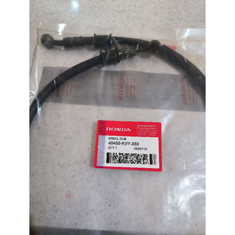 SELANG REM DEPAN HONDA BEAT/VARIO 110/BEAT FI/ SPACY FI LAMA KVY