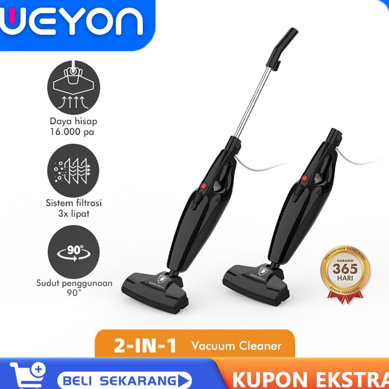 WEYON Penyedot Debu Vacum Cleaner Mini Alat Sedot Debu Vaccum Cleaner Poe Sapu Elektrik