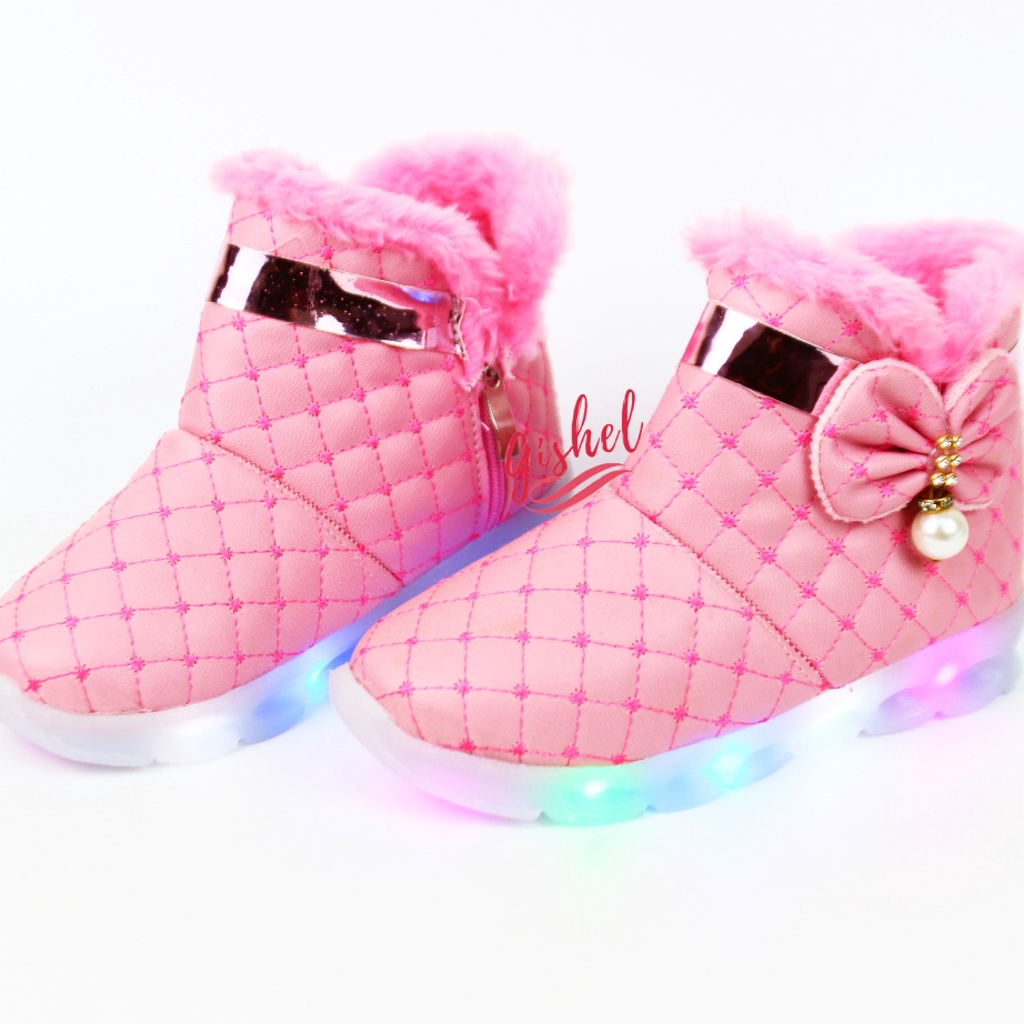 sepatu anaksepatu Boot LED anak perempuan  sepatu anak perempuan  sepatu boot