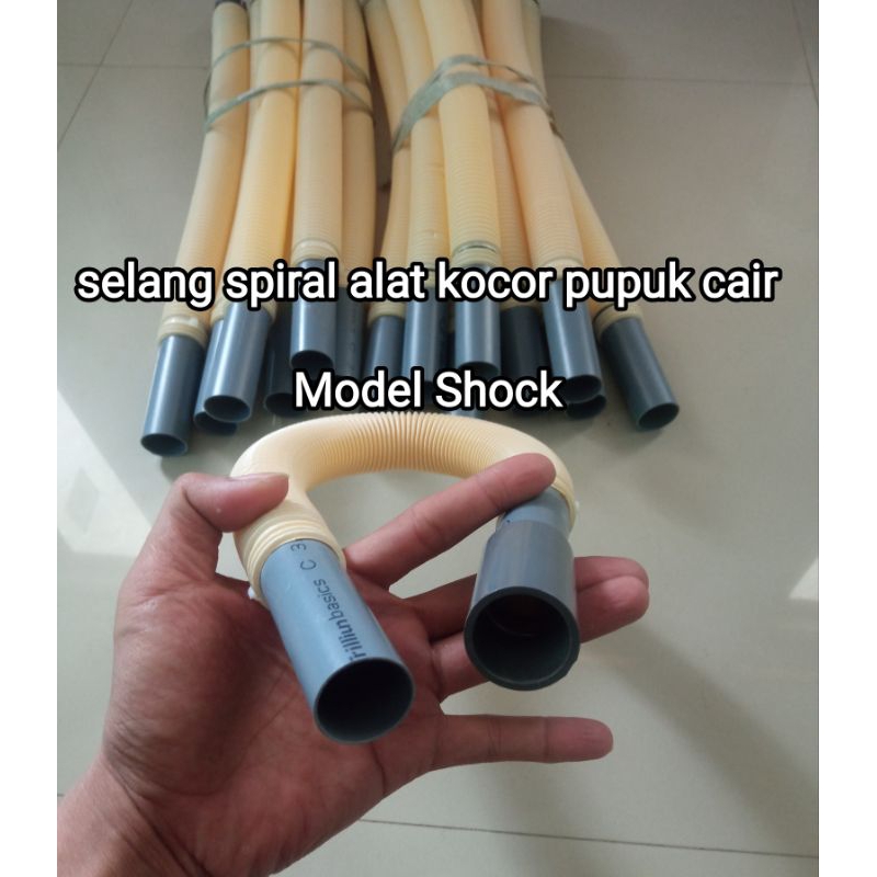 Selang spiral alat kocor tanaman model shock