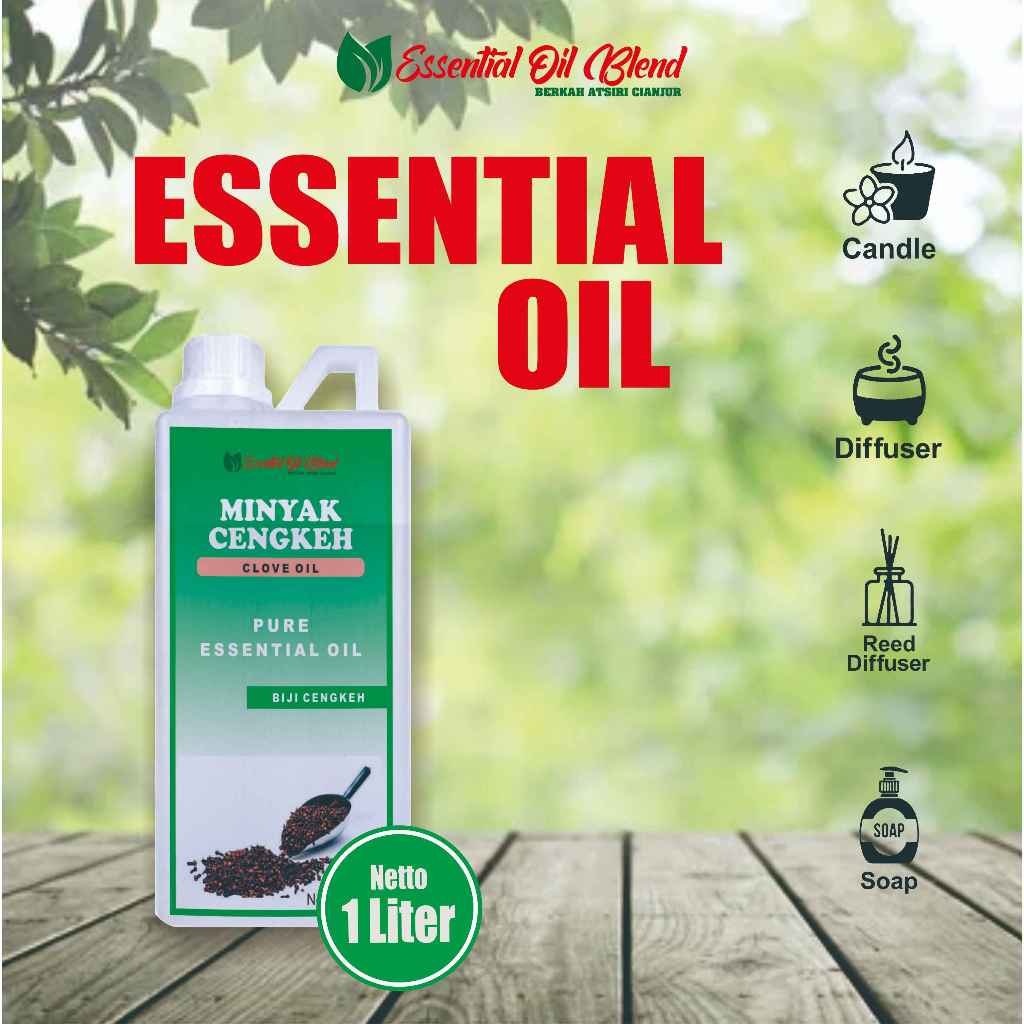 Minyak atsiri Cengkeh Netto : 1 Liter
