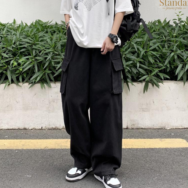 KODE T48S SJPcelana cargo cowok celana cargo panjang pria celana kargo korean style celana pants pri