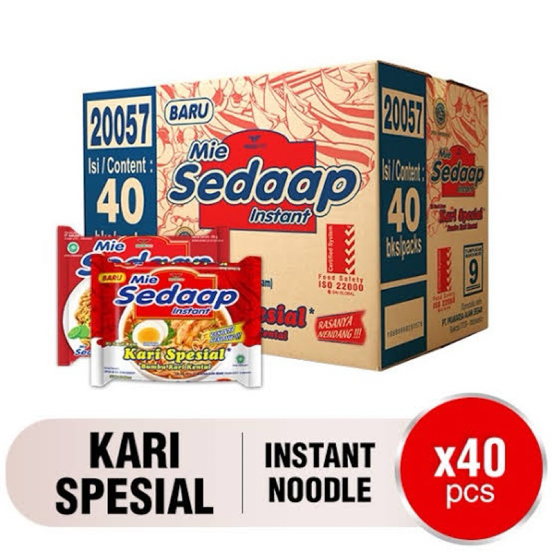 

mie sedap kari spesial 1karton murah (kuah)