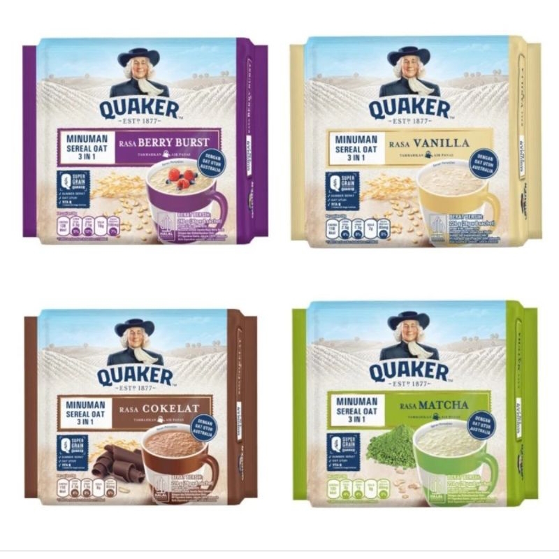 

[AYOBUY.ID] QUAKER MINUMAN SEREAL 3IN1 ANEKA RASA 28g (ISI 10)