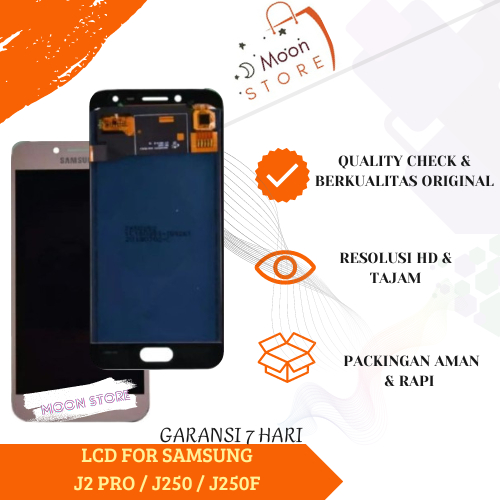 LCD SAMSUNG J2 PRO / TOUCHSCREEN SAMSUNG J2 PRO / J250 ORIGINAL COMPLETE FULLSET CONTRAS